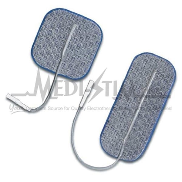 Pals Platinum 901240 Blue 1.5 in. X 3.5 in. Pigtail Blue Gel; Cloth Top; Reusable Electrodes With Blue Gel 4 Per Pkg 901240 - main